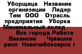 Уборщица › Название организации ­ Лидер Тим, ООО › Отрасль предприятия ­ Уборка › Минимальный оклад ­ 10 000 - Все города Работа » Вакансии   . Чувашия респ.,Новочебоксарск г.